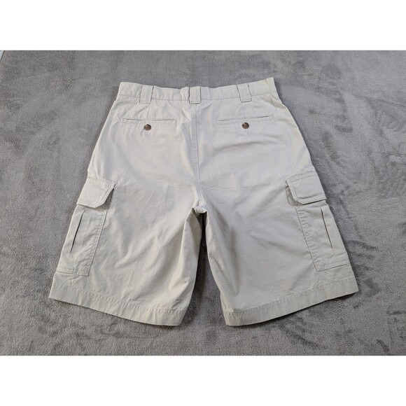 LL Bean Tropic Weight Cargo Shorts Mens 31 Beige Natural Fit Hiking Casual - Picture 2 of 9